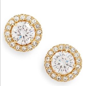 Nadir halo CZ earrings